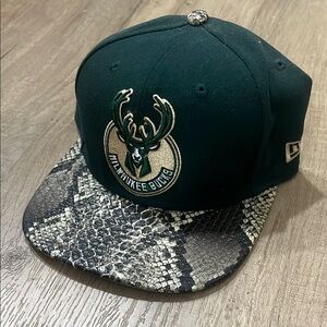 Milwaukee Bucks Green and Snake Print designed by John Henson